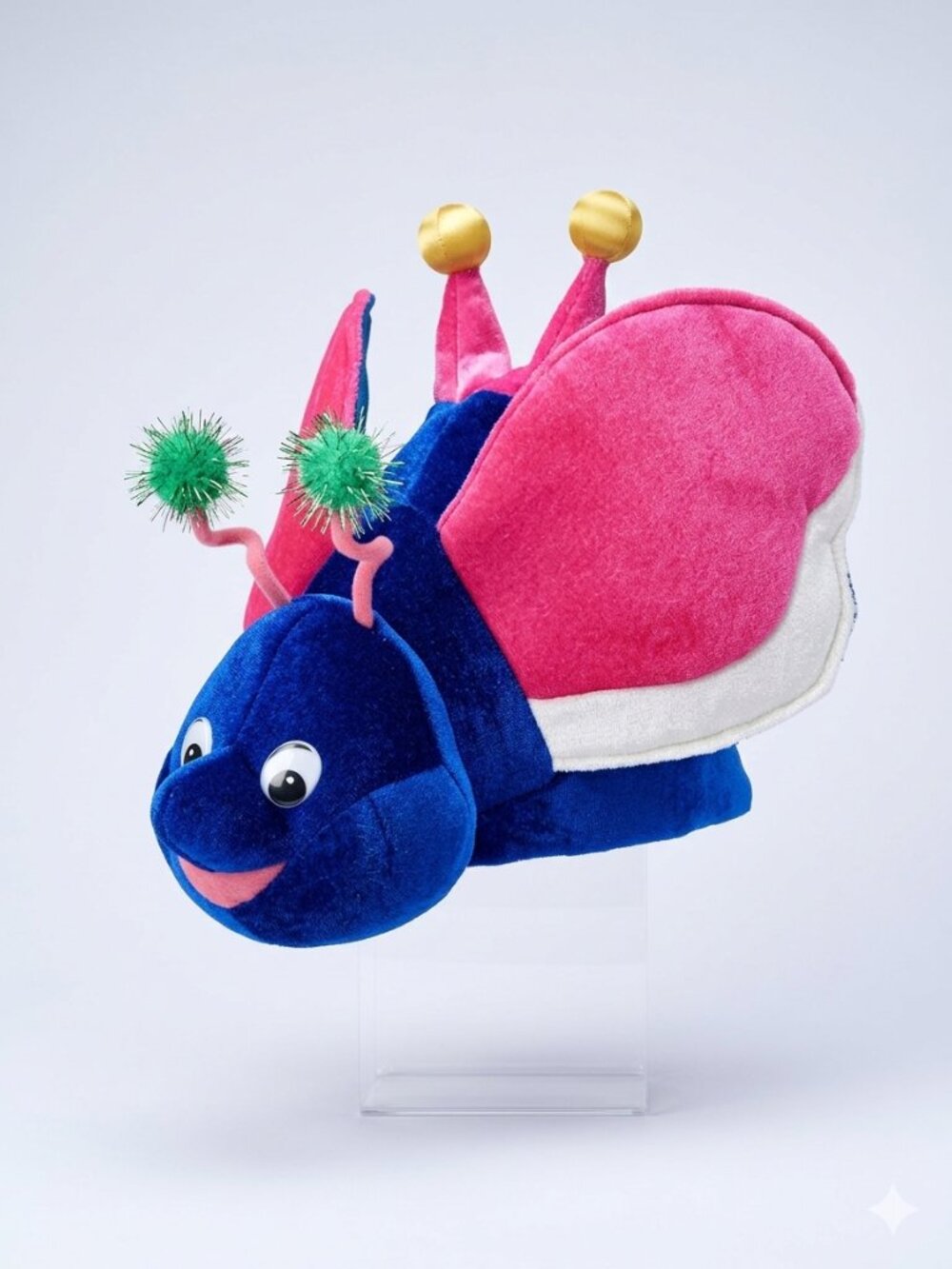 Doodle Butterfly Bug Plush Fabric Colorful Bug Hat Cap RARE